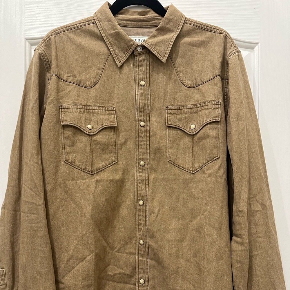 Tecovas Brown Western Dress Shirt